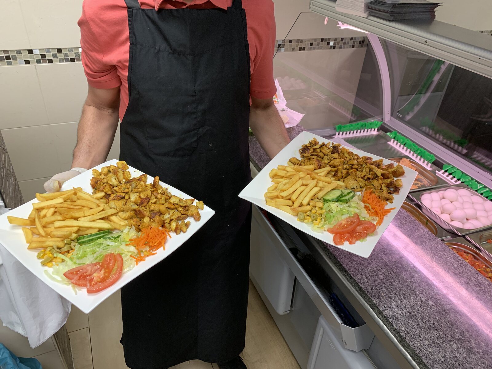 Verse grillschotels, ruim opgemaakt